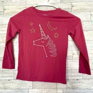 Long Sleeve Unicorn Shirt (Cat & Jack) XS 4/5
